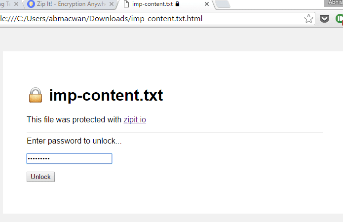 Zipit разблокировать Html-страницу