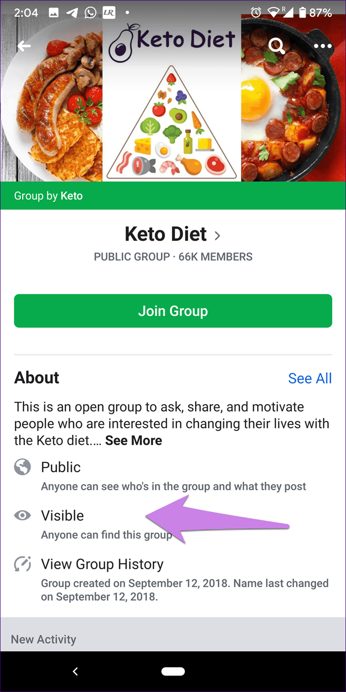 Настройки конфиденциальности Facebook Closed Secret и Private Group 6
