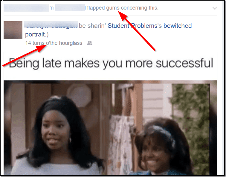 Функции Facebook Язык 2