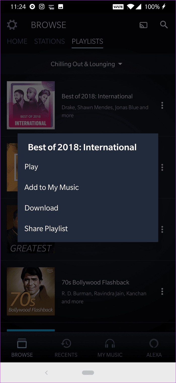 Как очистить историю песен на Amazon Music 11