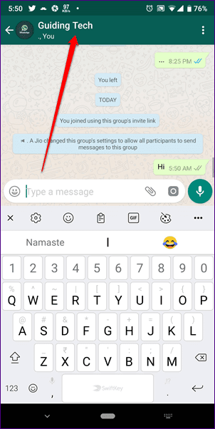 Удалить группу WhatsApp навсегда 1