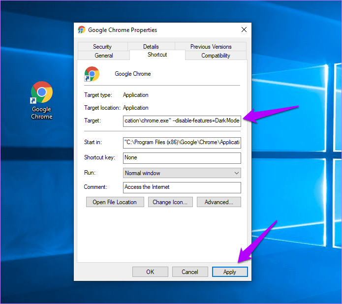 Chrome Отключить темный режим Windows Mac Os 2