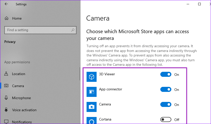 Исправить неработающую камеру windows 10 pc 05