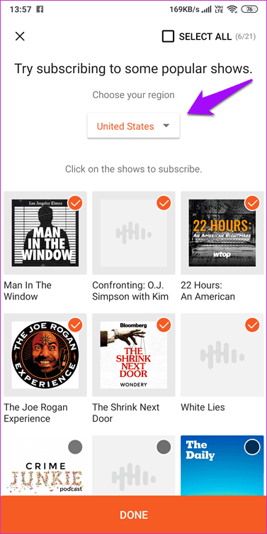 Сравнение Pocket Casts и Castbox 8