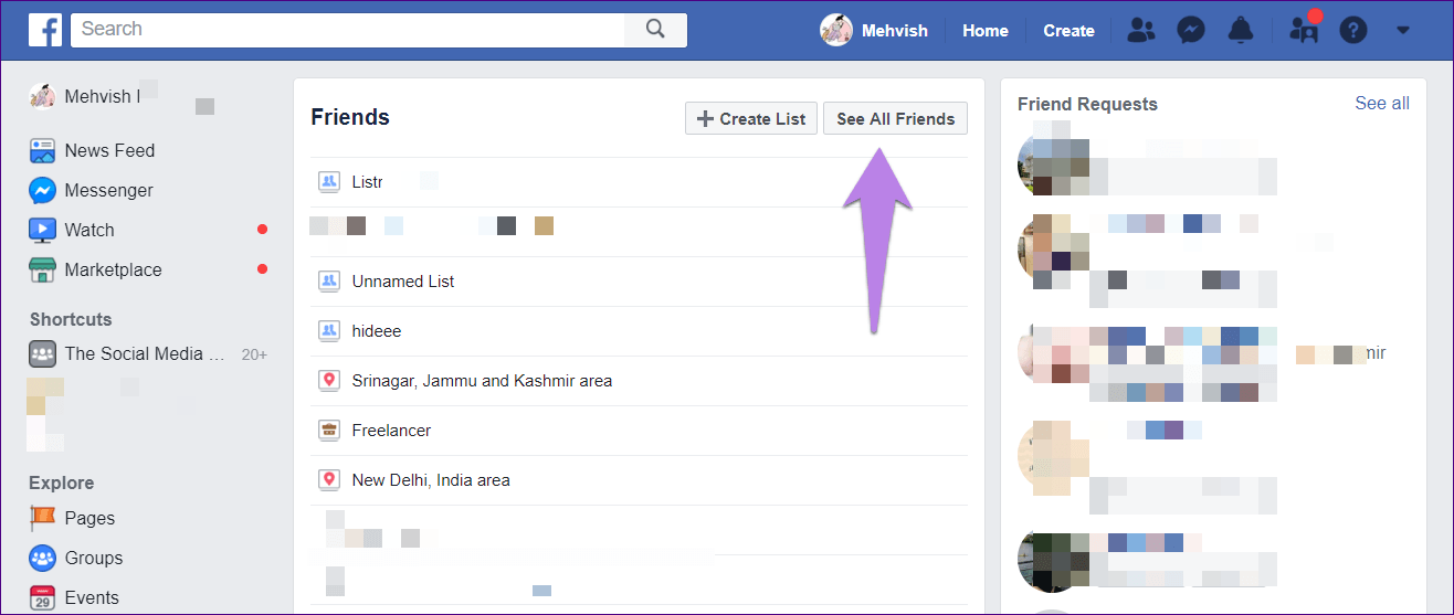 Удалить деактивированных друзей Facebook Fb 4