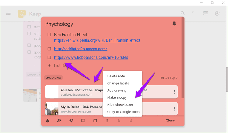 Google Keep против Wunderlist 6