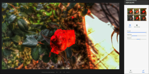 Редактирование Google Hdr Scape