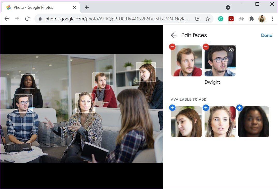 Редактировать лица в Google Фото