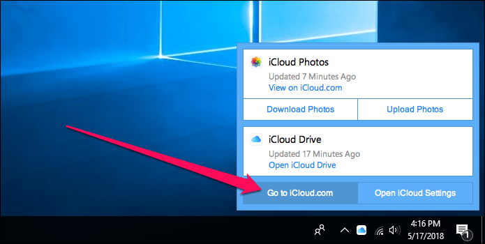 I Cloud Photos не загружает Windows 10 13