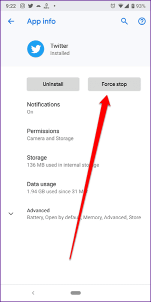 Отключить уведомления о новостях Twitter для вас 11