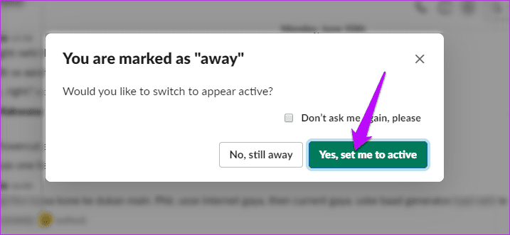 Как сделать Slack всегда активным на Android и в браузере 10