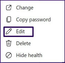 Как управлять сохраненными паролями в Microsoft Edge, шаг 8