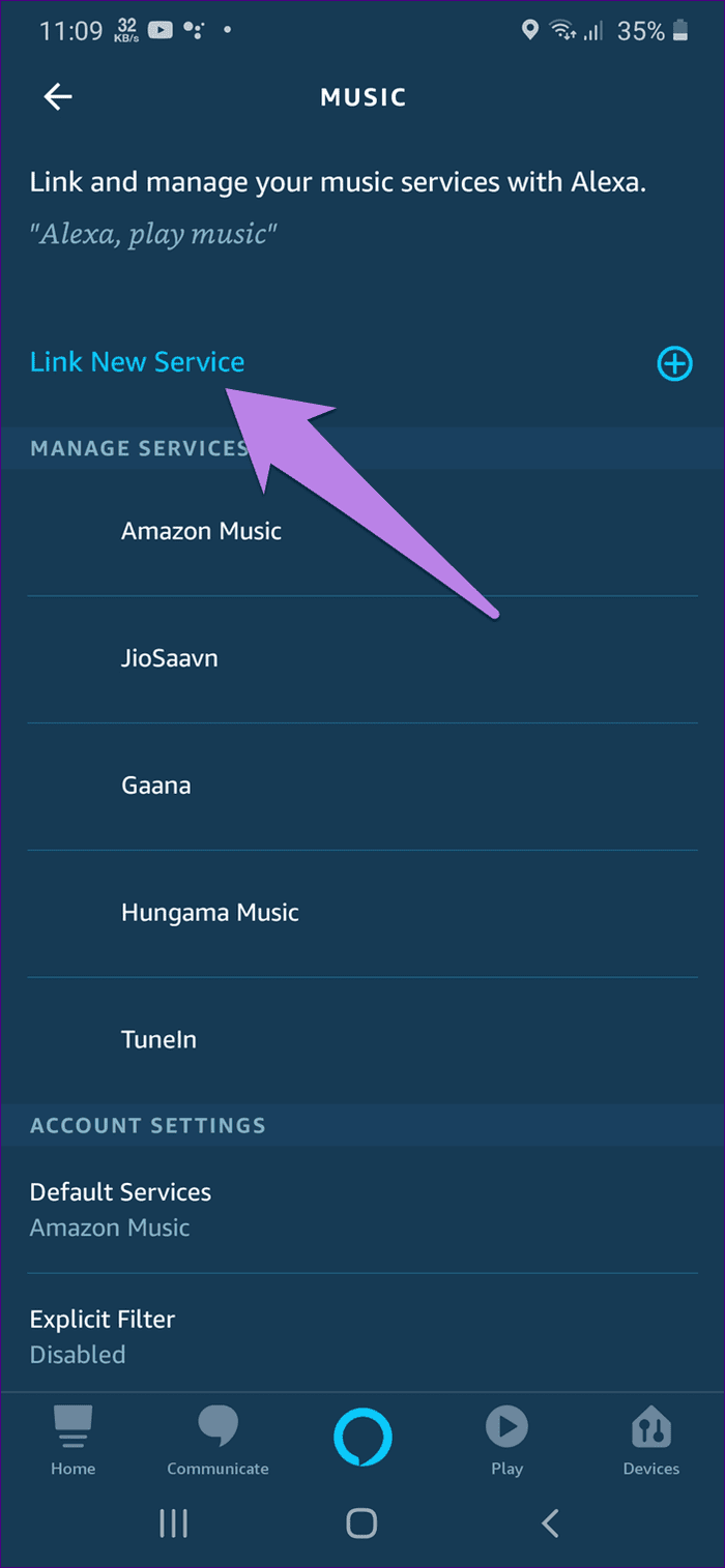 Сделать Spotify по умолчанию в amazon echo 3