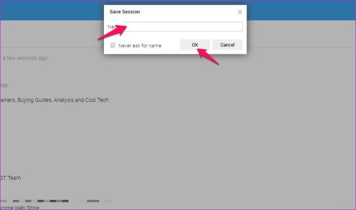 Восстановить вкладки Chrome после перезагрузки 8