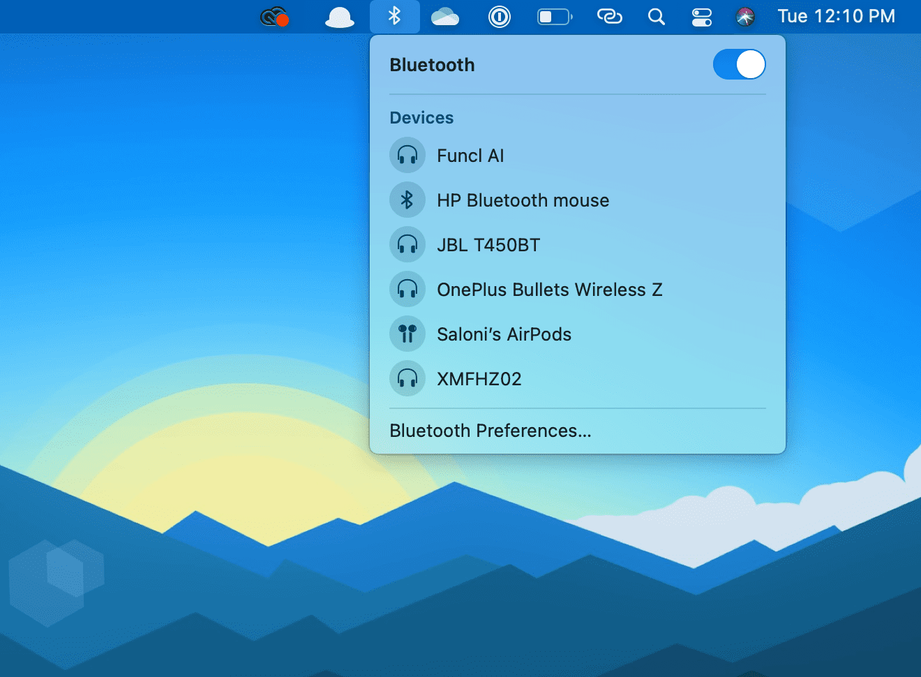 Выключить Bluetooth