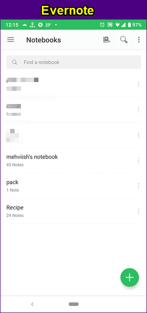 Nimbus Note против Evernote 6