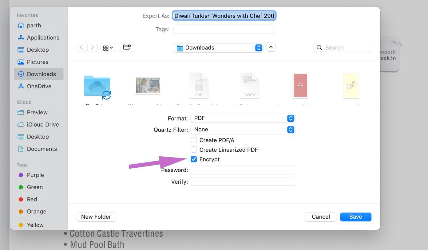 Зашифровать pdf mac 2