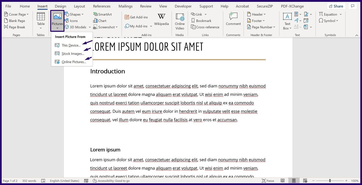 Как заблокировать картинку в Microsoft Word, шаг 8