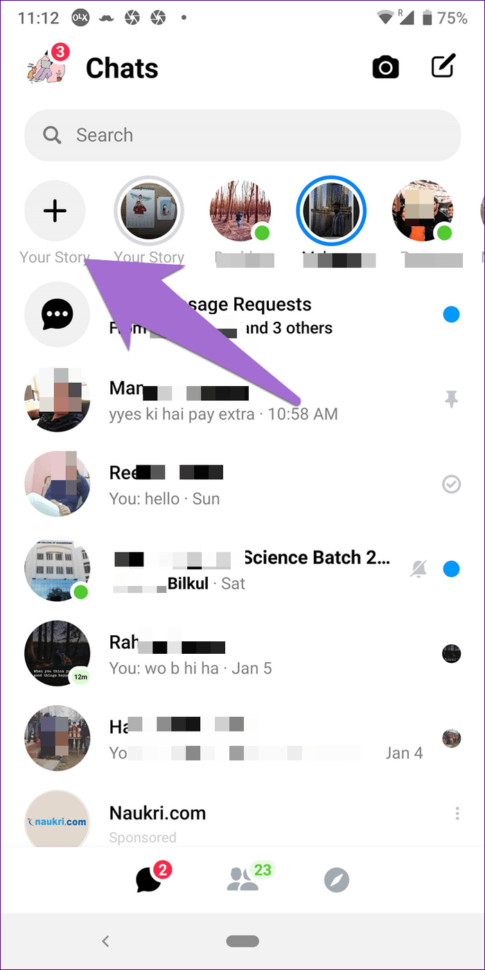 История Facebook против Facebook Messenger 5