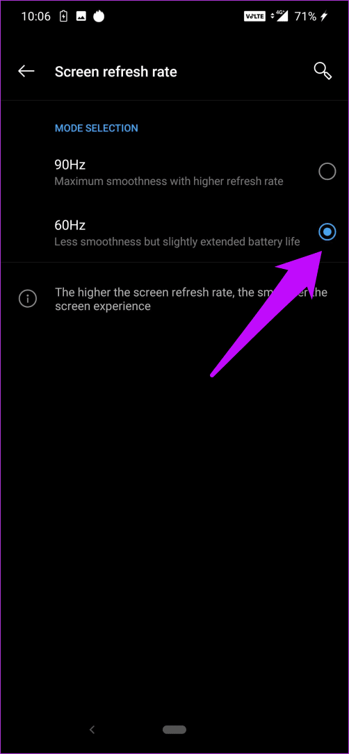Экономьте заряд батареи на One Plus 7 Pro 5
