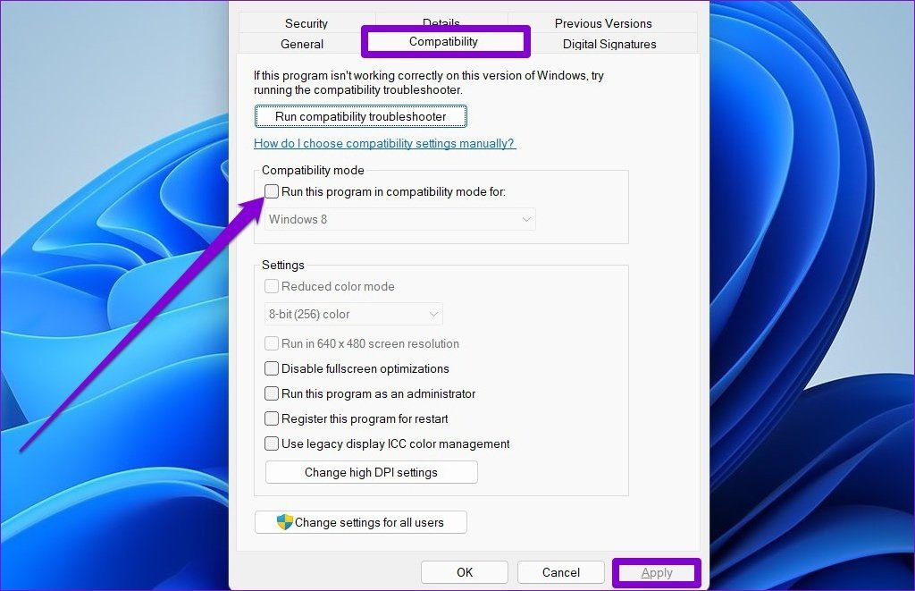 Отключить режим совместимости в Outlook