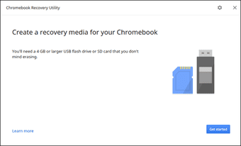 Начало работы с утилитой восстановления Chromebook1