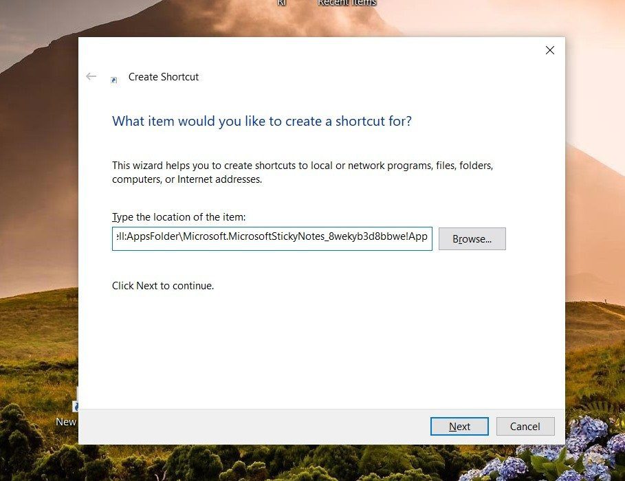 Как поставить ярлык заметок на рабочий стол Windows 6