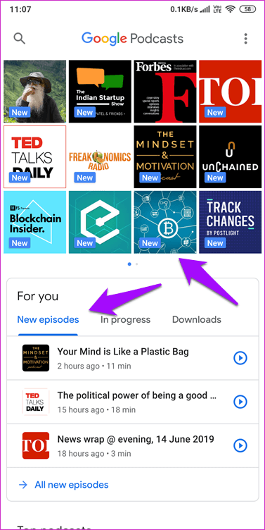 Подкасты Google против Pocket Casts 1