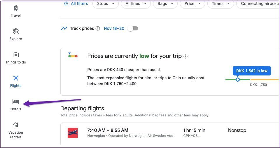 Google путешествия выбрать отели