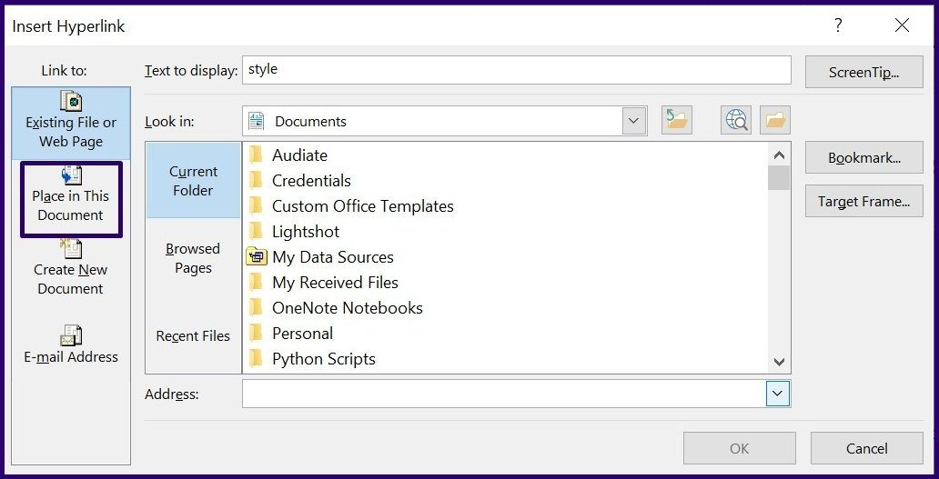 Как управлять закладками в Microsoft Word шаг 9