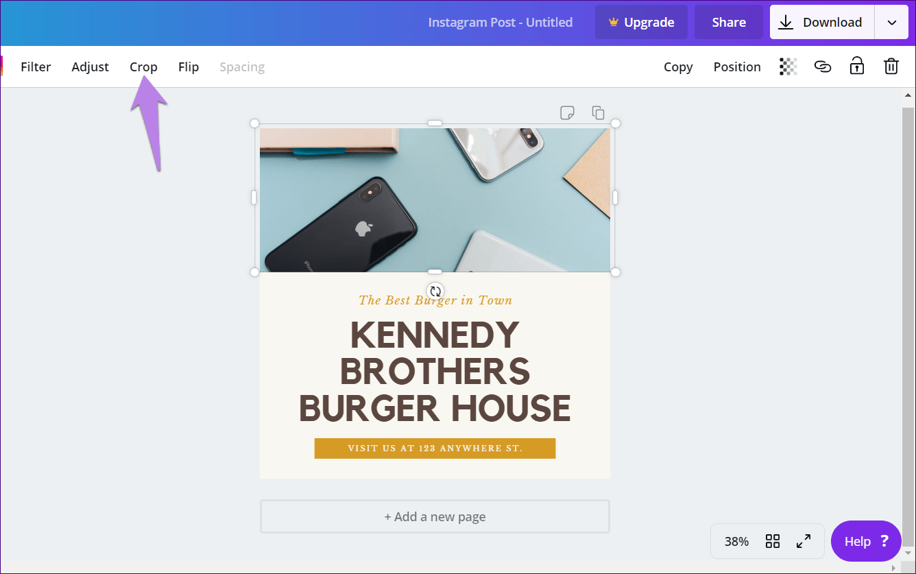 Обрезать в форму Canva 5