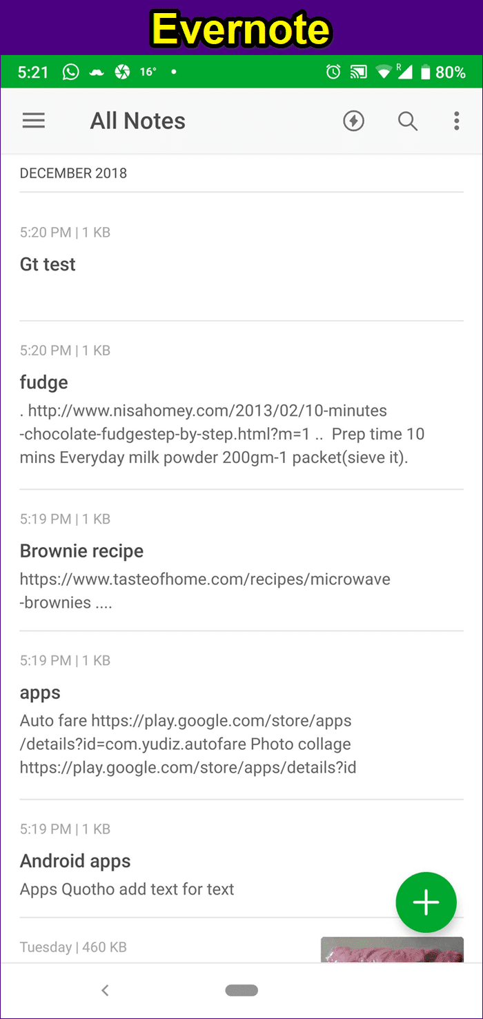 Evernote против Simplenote 1