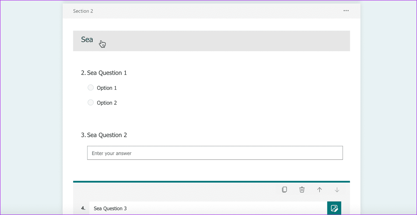 Как добавить ветвление в Microsoft Forms1