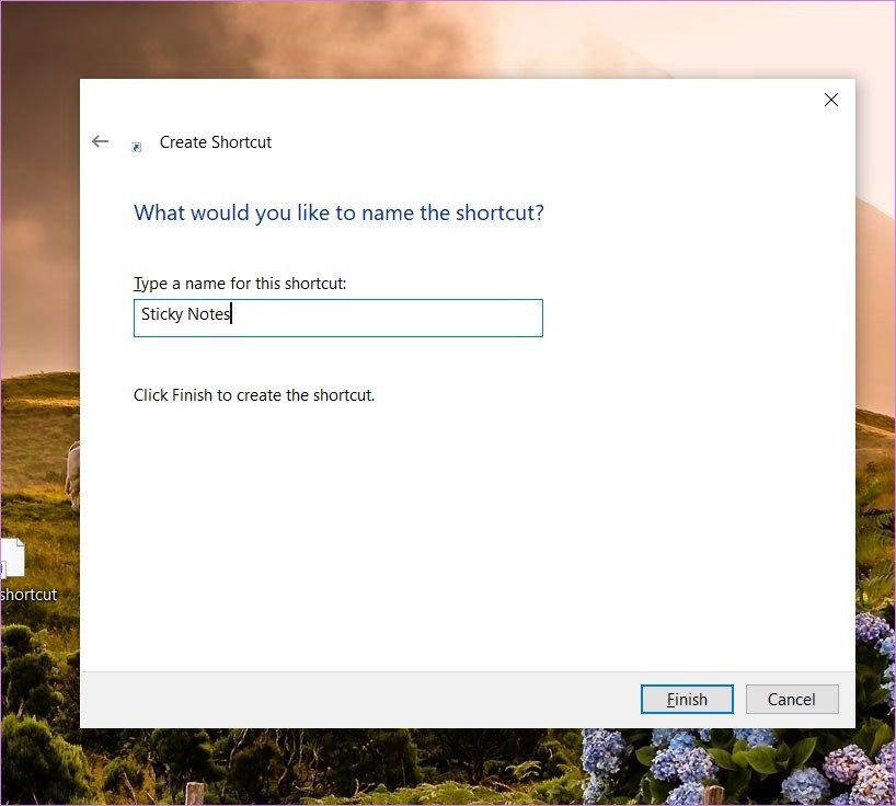 Как поставить ярлык заметок на рабочий стол Windows 6a