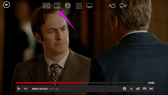 Изменить скорость воспроизведения Netflix 2