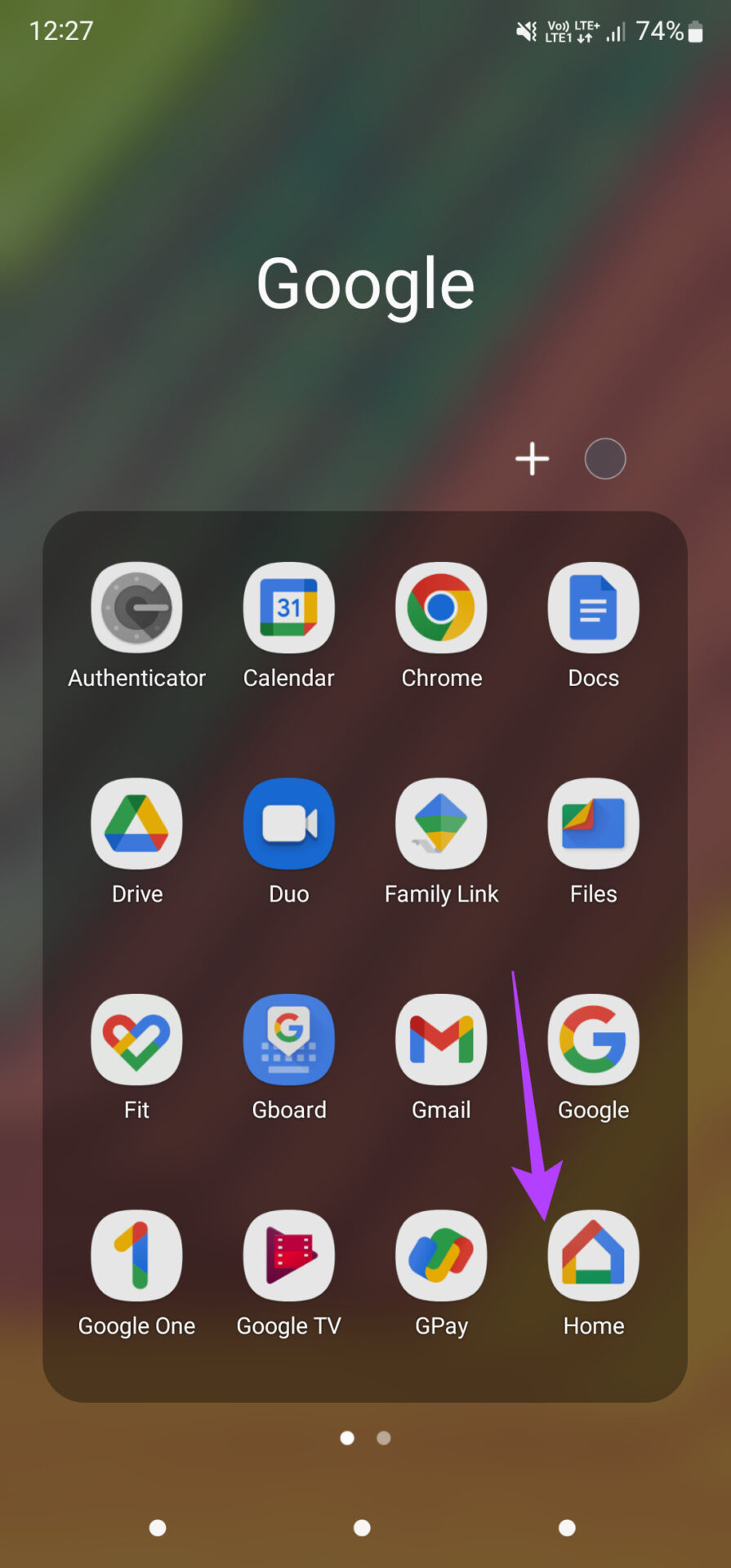 Приложение Google Главная