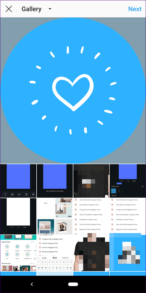 Создайте обложку для хайлайта в instagram с помощью canva 26