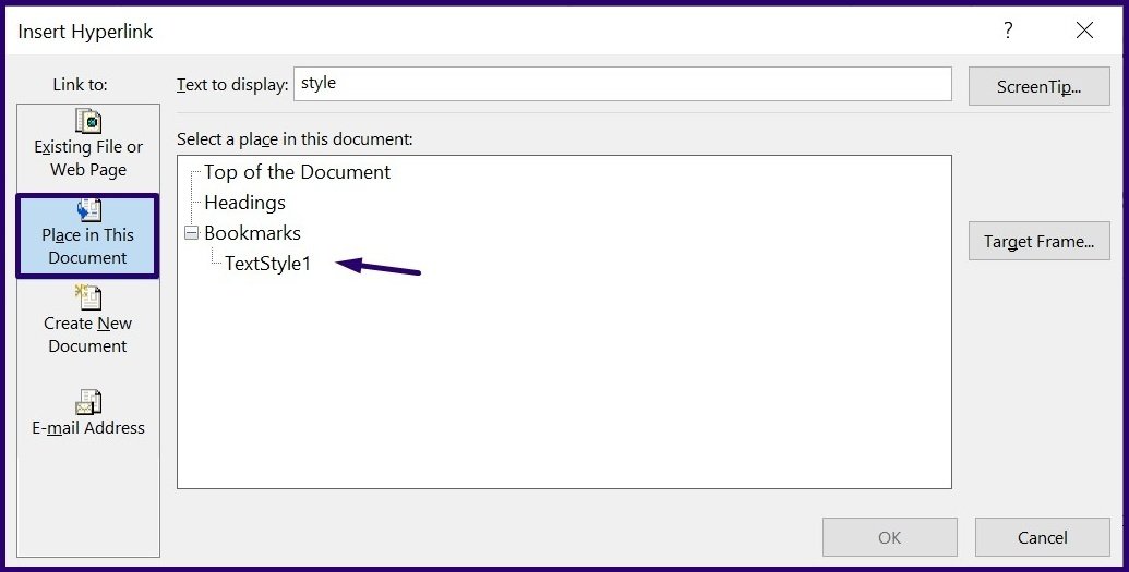 Как управлять закладками в Microsoft Word шаг 10