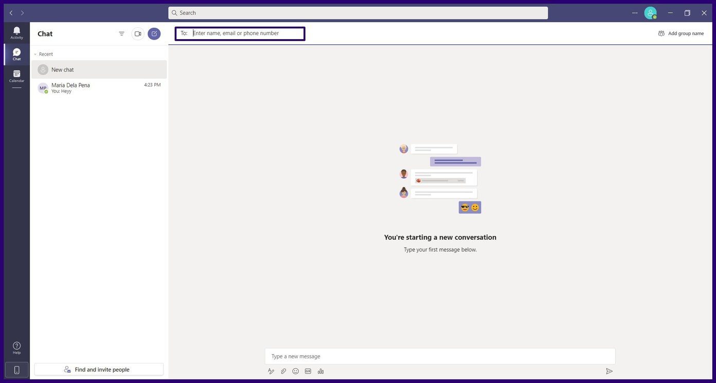 Как добавить контакты в Microsoft Teams шаг 5