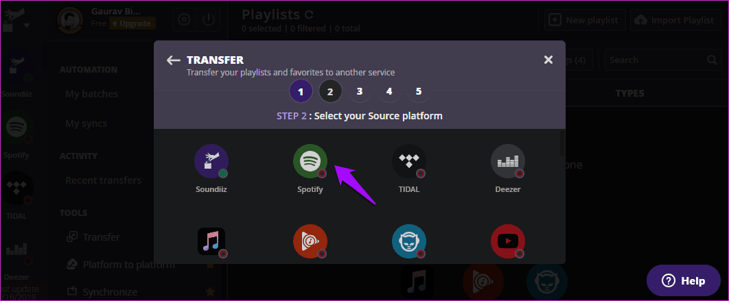 Перенос плейлистов из Spotify в Tidal 15
