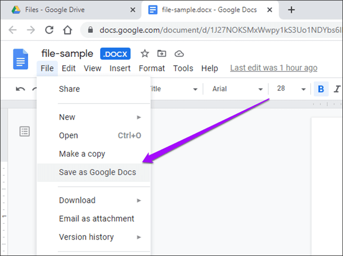 Конвертировать DOCX в GDOC 13