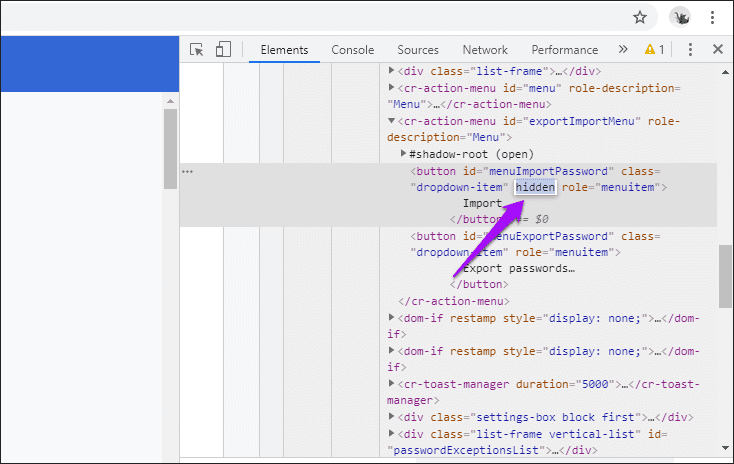 Импорт пароля Chrome 19 CSV