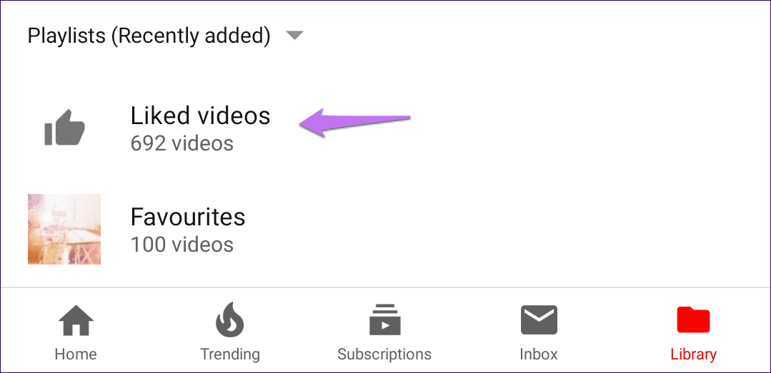 Вариант понравившихся видео на You Tube Android