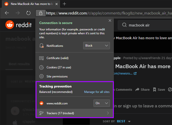 Предотвращение отслеживания Chromium в Microsoft Edge 10