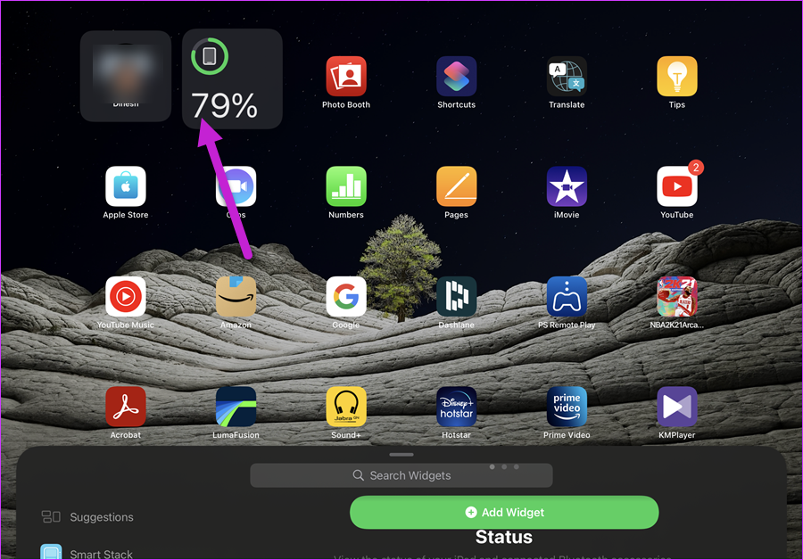 Как настроить виджеты на i Pad OS 5