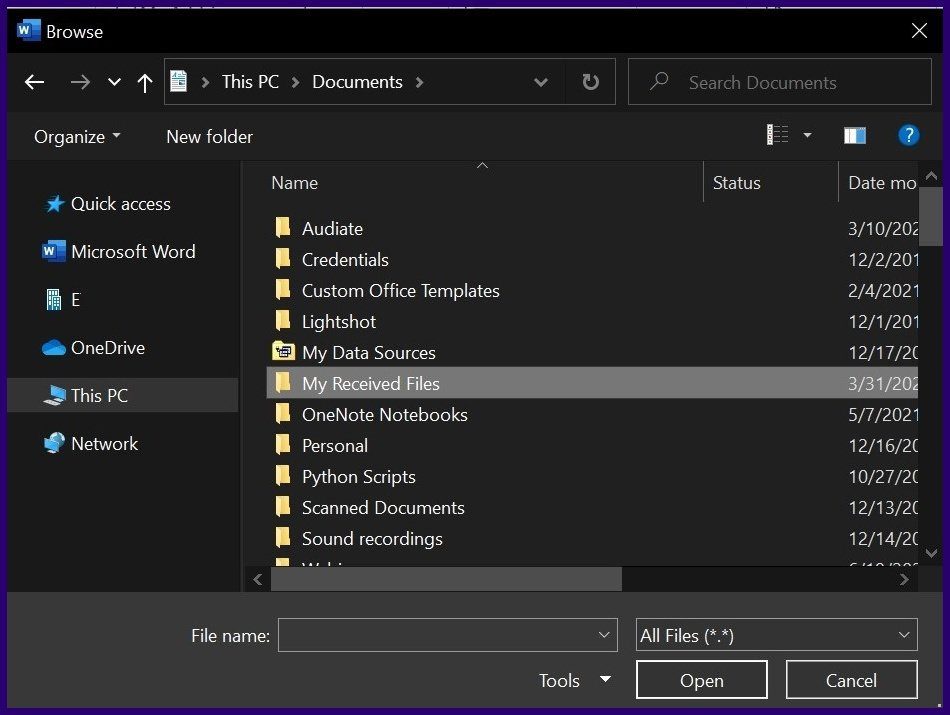 Как объединить документы Microsoft Word, шаг 8