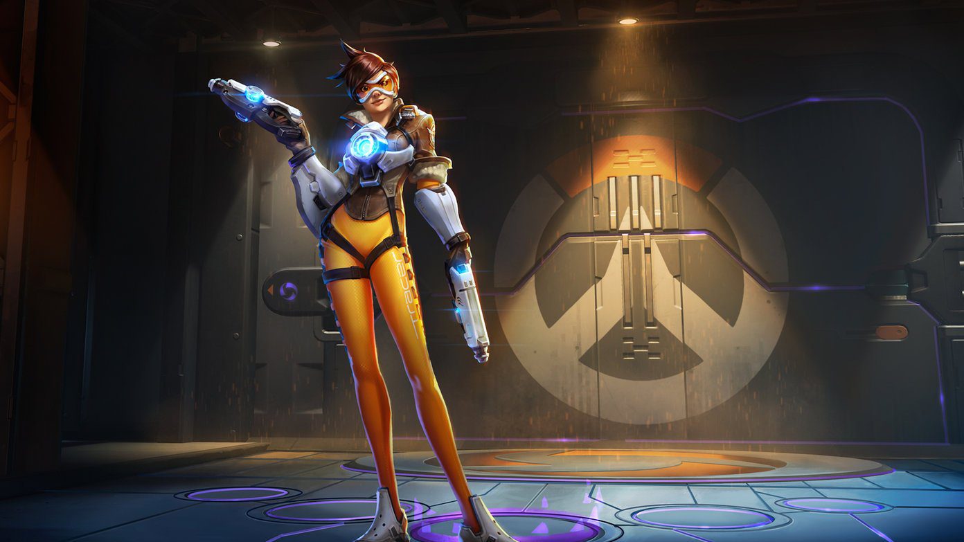 Overwatch Обои 4K Трейсер