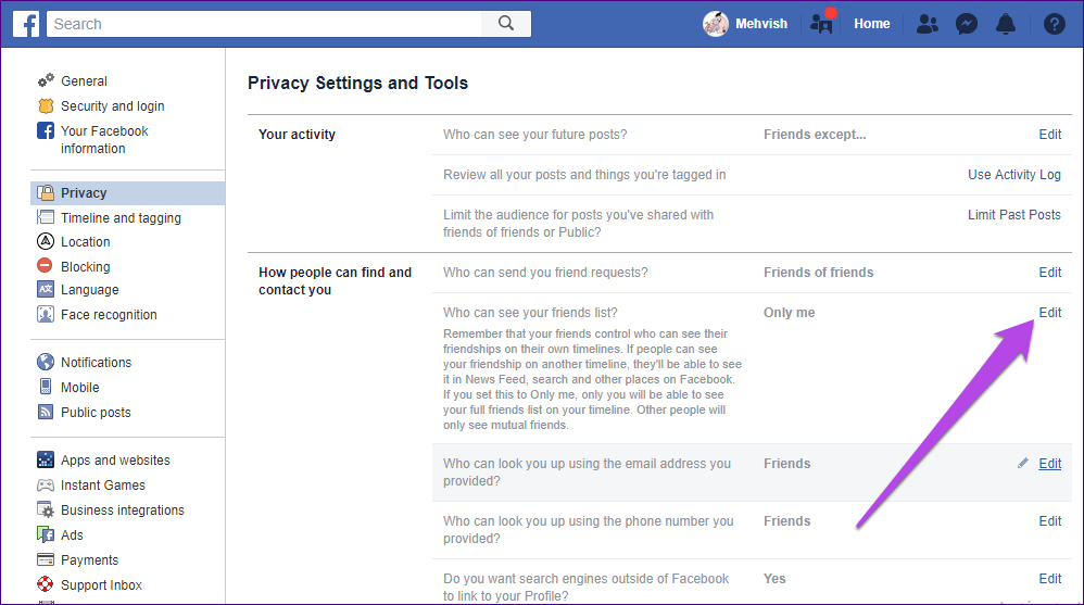 Советы по профилю Facebook Трюки 18
