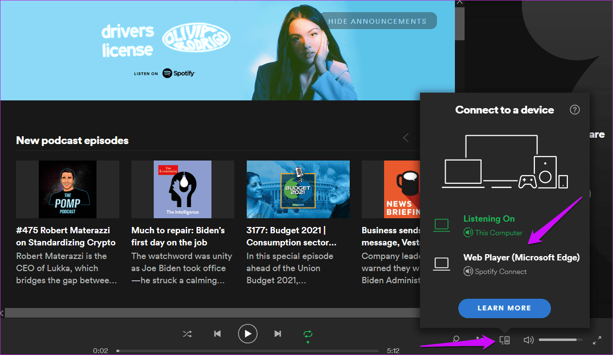 Исправить проблему с неработающим веб-плеером Spotify 4