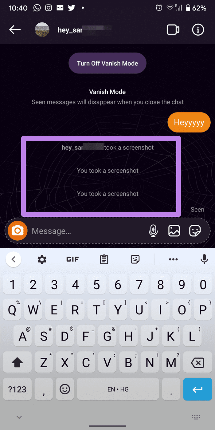 Что такое режим исчезновения в мессенджере facebook и instagram 3
